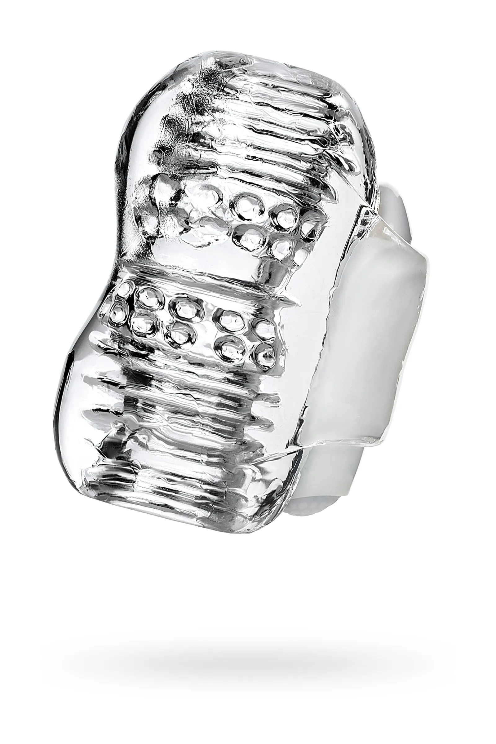 Мастурбатор нереалистичный TOYFA Lingam  Khani, прозрачный, 9 см