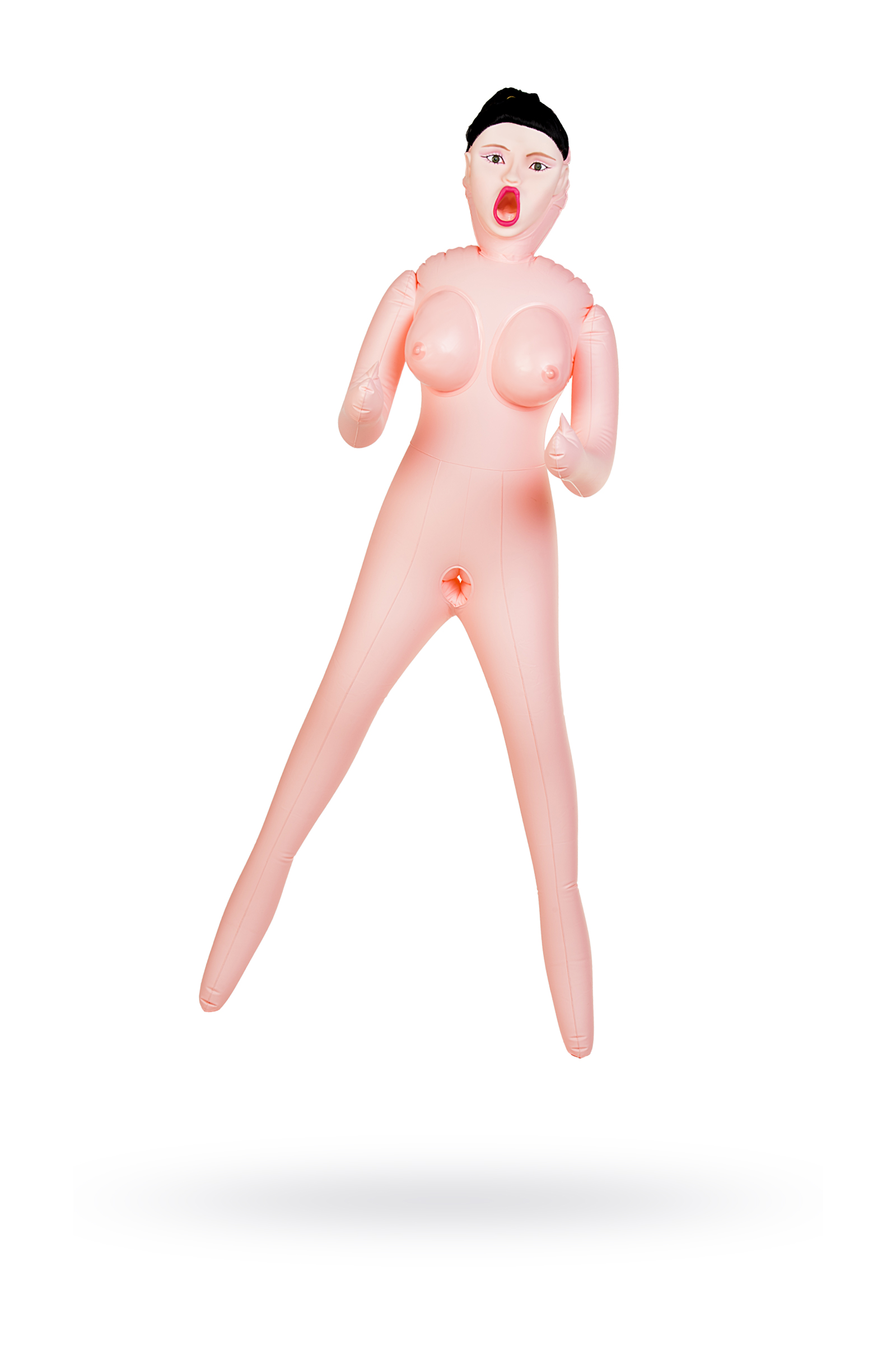 Кукла надувная TOYFA Dolls-X, SCARLETT, брюнетка,с тремя отверстиями, кибер вставка, вагина-анус