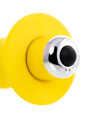 Анальная вибровтулка TODO BY TOYFA LANCY, влагостойкая, силикон, желтая, 11см