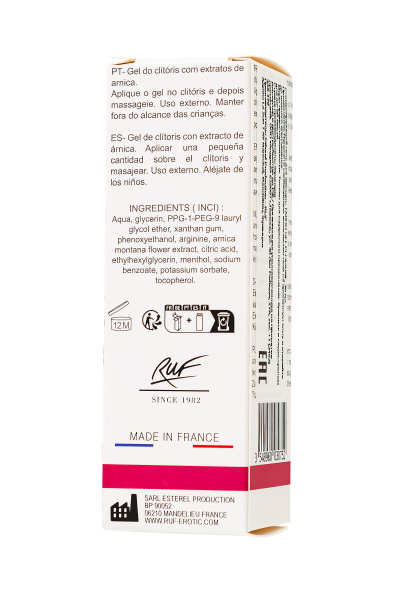 Стимулирующий гель для женщин RUF TABOO GEL PLEASURE, 30 мл.