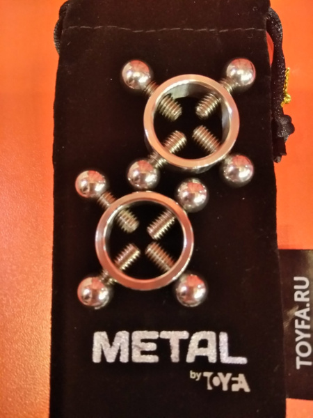 Зажимы для сосков, TOYFA Metal, 