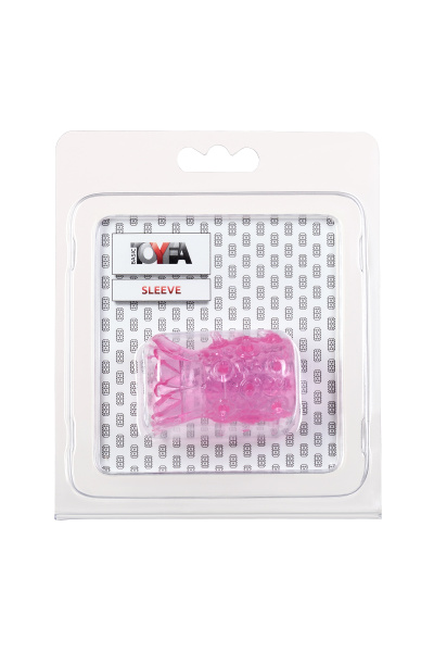 Насадка рельефная TOYFA, TPE, розовый, 5 см
