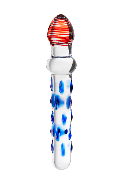 Двусторонний фаллоимитатор Sexus Glass, стекло, проозрачный, 20 см