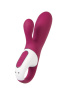 Вибратор Satisfyer Hot Bunny с клиторальным стимулятором, красный