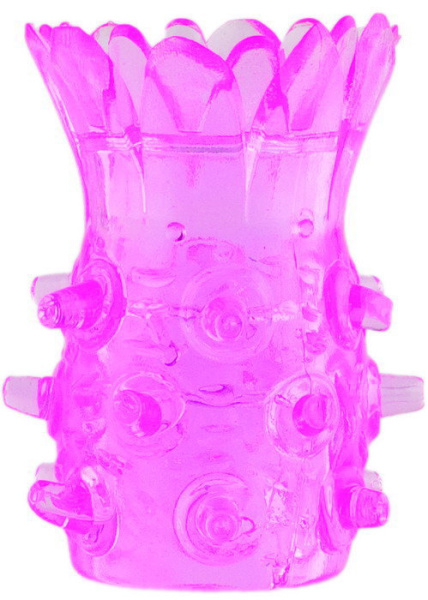 Насадка рельефная TOYFA, TPE, розовый, 5 см