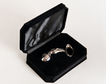 Анальная втулка  TOYFA Metall, Серебристая, 8,5 см, Ø 3,5