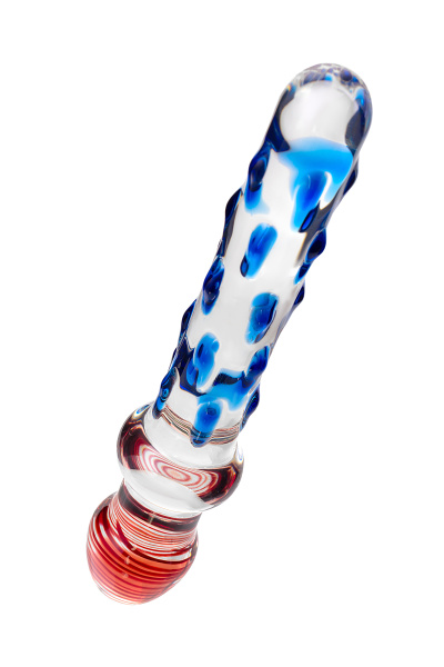 Двусторонний фаллоимитатор Sexus Glass, стекло, проозрачный, 20 см