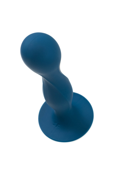 Фаллоимитатор Satisfyer Double Ball-R, силикон, синий, 16,5 см