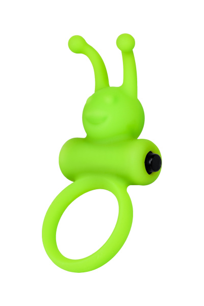 Эрекционное кольцо на пенис TOYFA A-Toys FLIK, силикон, зеленый, 9,1 см, Ø 3,1 см
