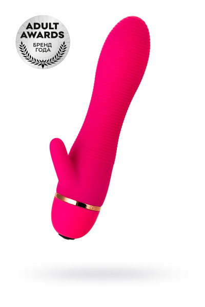 Вибратор TOYFA A-Toys, с клиторальным стимулятором, силикон, розовый, 15,0 см, Ø 3,2 см