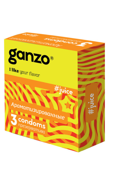 Презервативы Ganzo №3 Juice Ароматизированные